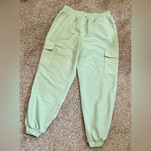 Mint Green Jogger Pants - Picture 2 of 4